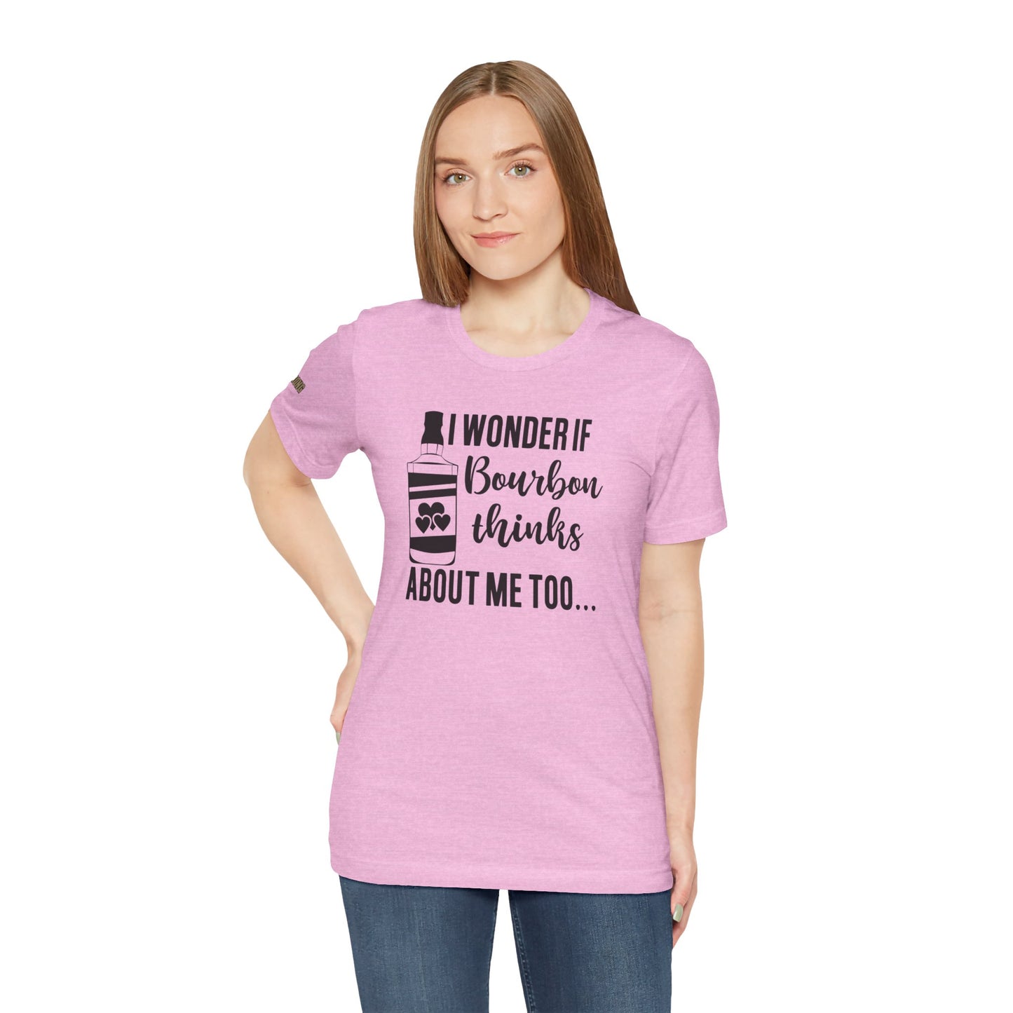 I Wonder If Bourbon Thinks About Me Too Funny Bourbon T-Shirt
