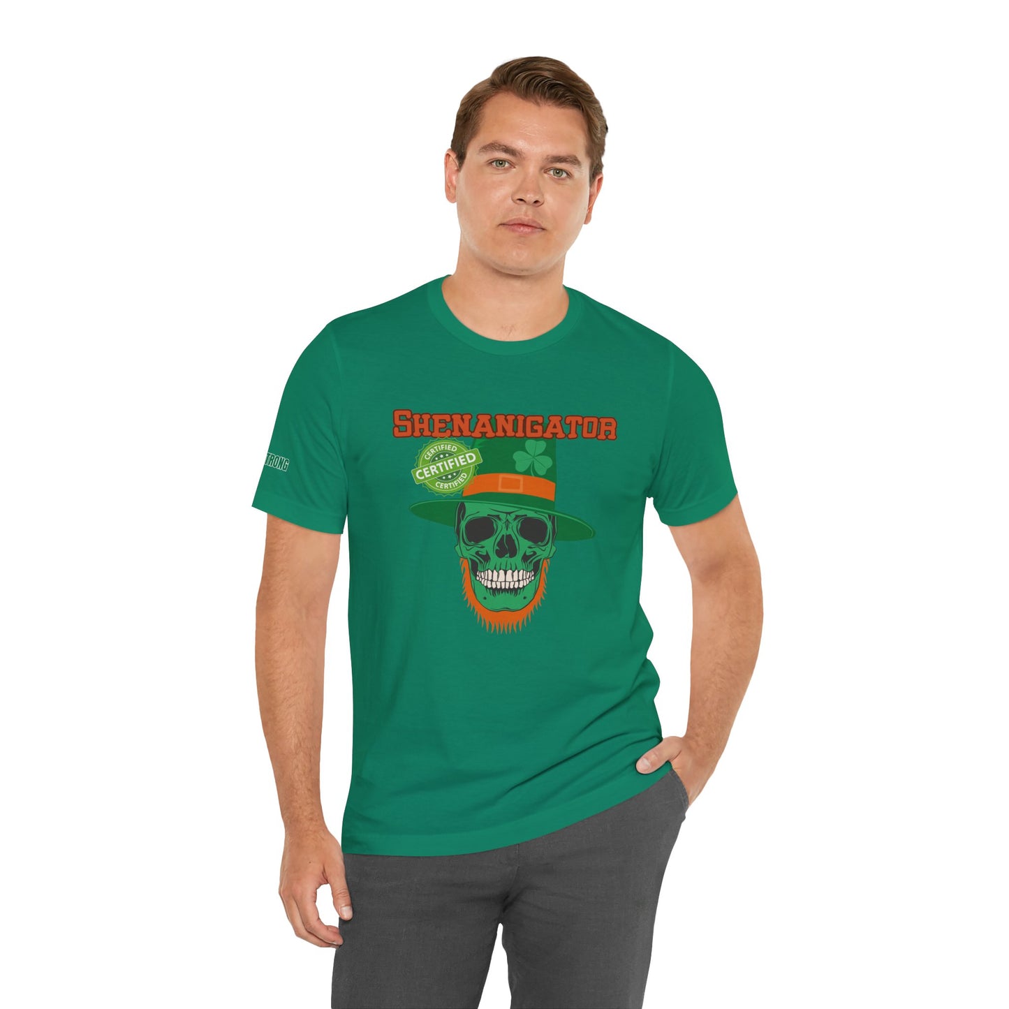 Certified Shenanigator – St. Patrick’s Day Skull T-Shirt