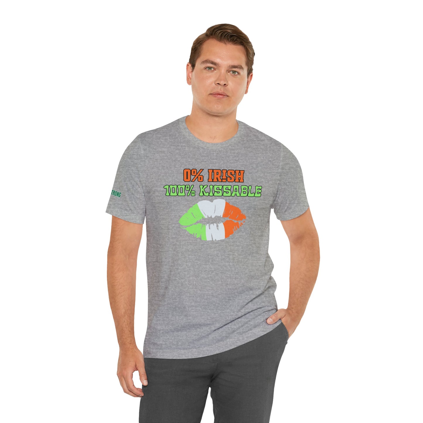 0% Irish, 100% Kissable – St. Patrick’s Day Lips Tee