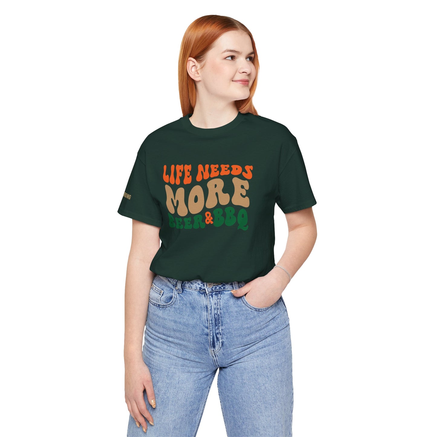 Life Needs More Beer & BBQ T-Shirt – Summer Grillin’ & Chillin’ Tee