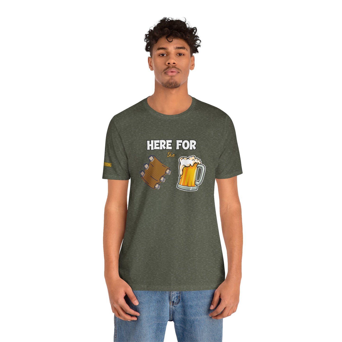 Here for the Ribs & Beer - Funny BBQ T-Shirt