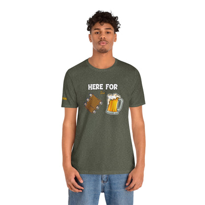 Here for the Ribs & Beer - Funny BBQ T-Shirt