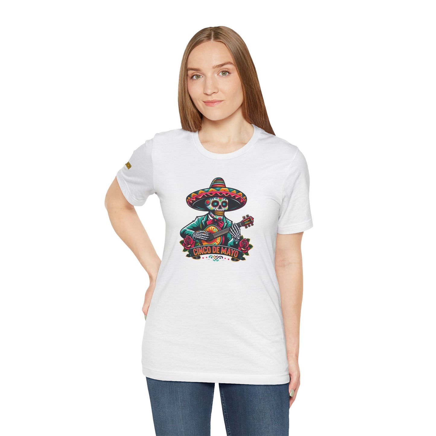 Mariachi Macabre – Cinco de Mayo Skeleton Guitar Tee