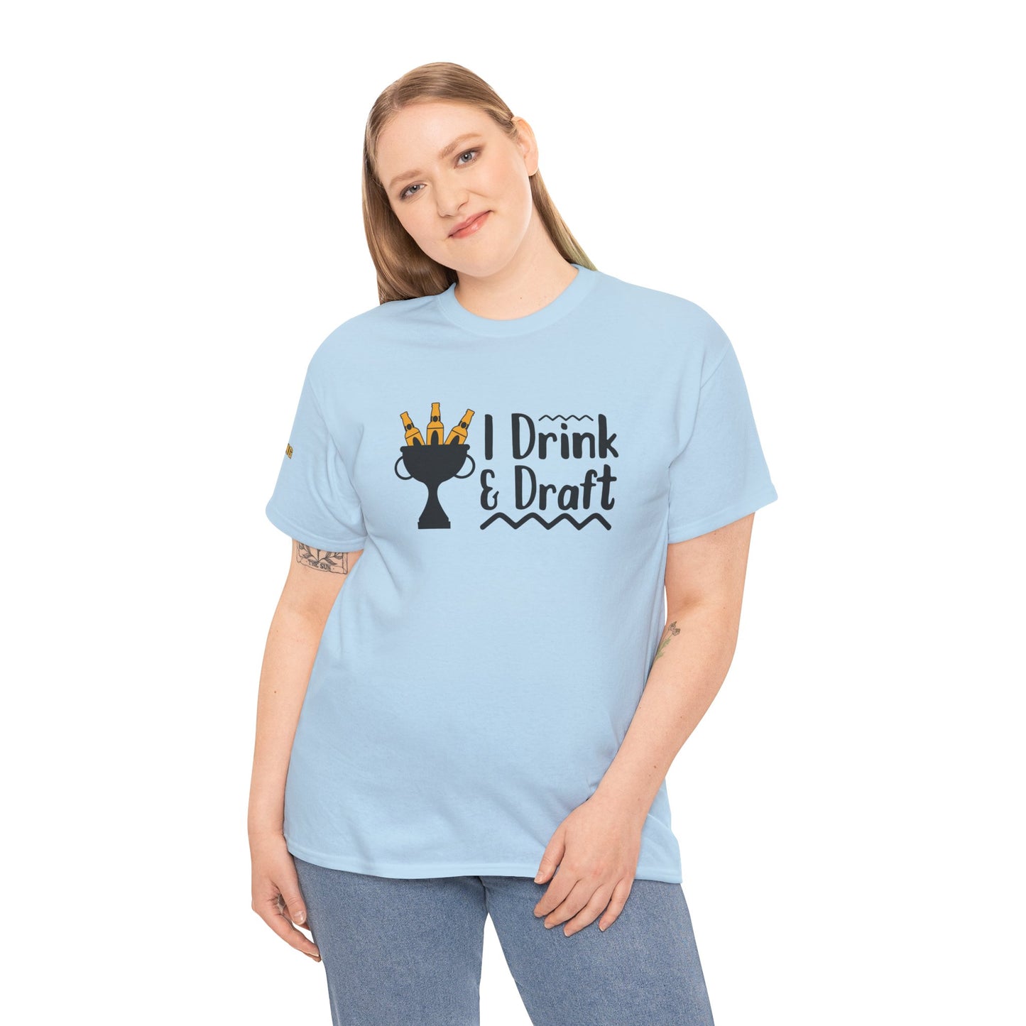 Drink Beer and Draft Fantasy League Teams T-Shirt