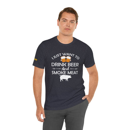 Drink Beer & Smoke Meat T-Shirt – The Ultimate Pitmaster’s Uniform
