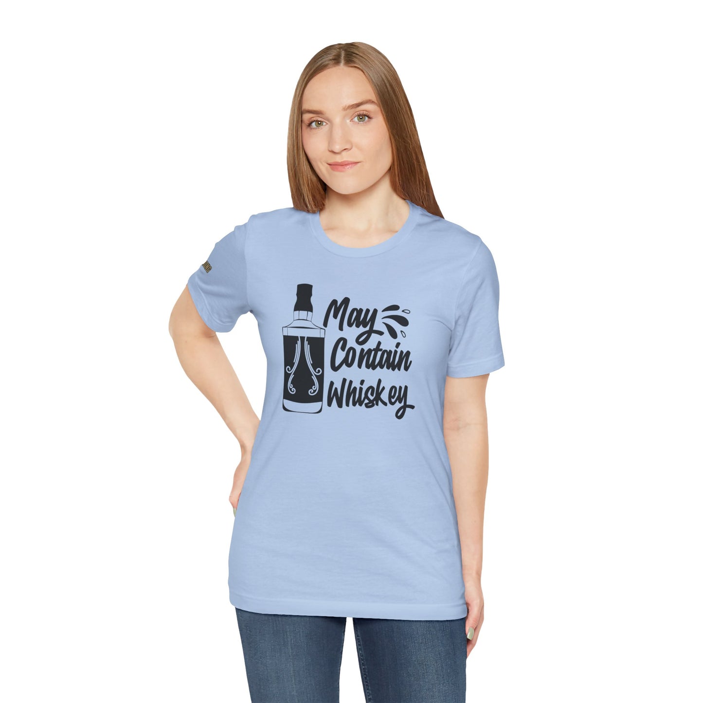 May Contain Whiskey Funny Drinking T-Shirt