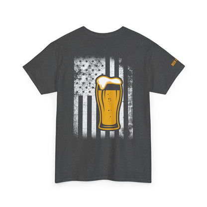 Beer Lover's Patriotic T-Shirt – Raise a Glass to Freedom