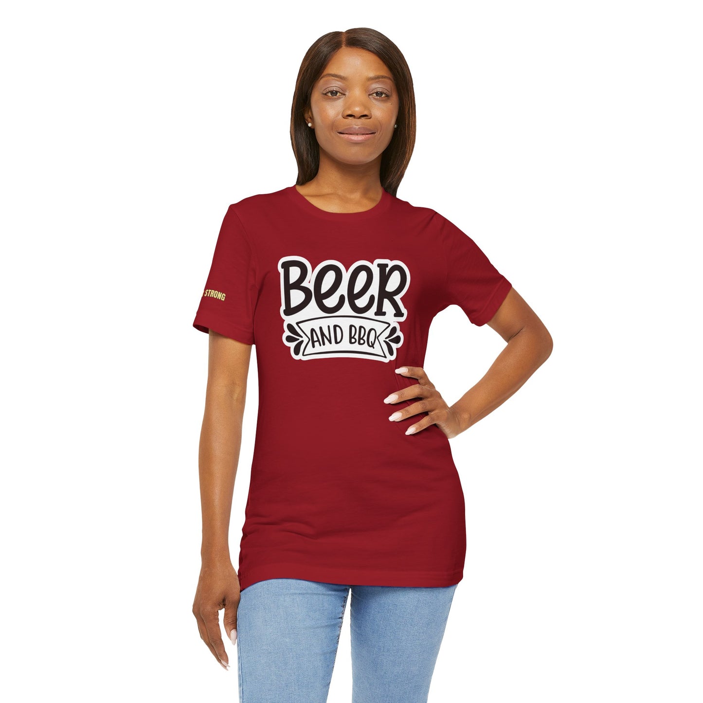 Beer and BBQ T-Shirt – Classic Backyard Grillin’ Tee
