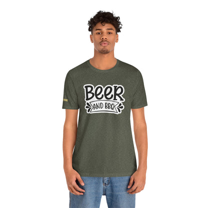 Beer and BBQ T-Shirt – Classic Backyard Grillin’ Tee