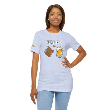 Here for the Ribs & Beer - Funny BBQ T-Shirt
