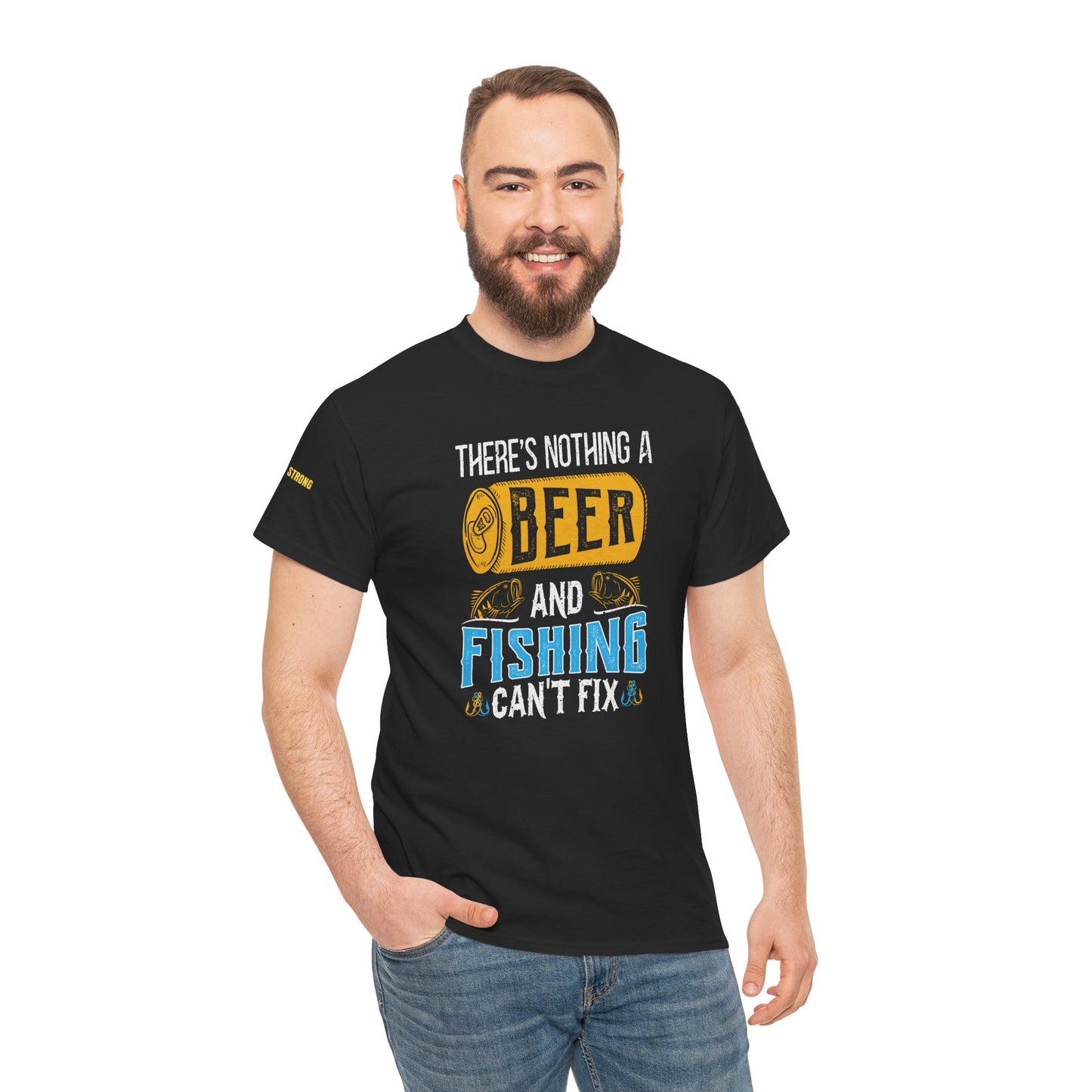 There’s Nothing a Beer and Fishing Can’t Fix – The Perfect Tee for Beer-Loving Fishing Lovers