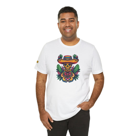 Stand out this Cinco de Mayo with a decorative sugar skull fiesta shirt. Vibrant, bold, and made for the party—grab yours today!