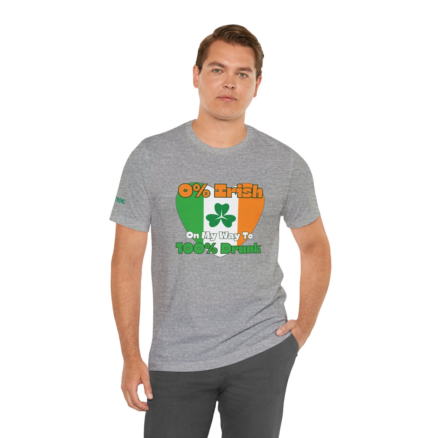0% Irish, 100% Drunk – Funny St. Patrick’s Day Drinking Tee